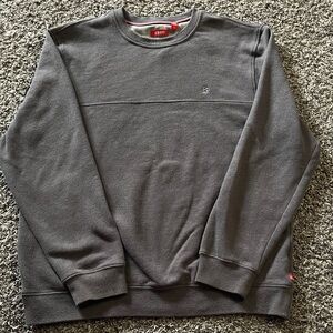 IZOD Men's Charcoal Crewneck Sweater (L)